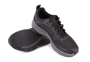 Gray sneakers isolated