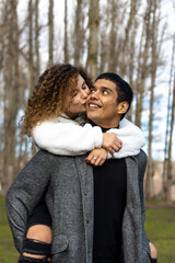 Obraz premium couple kissing