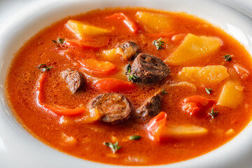 Potato chorizo stew