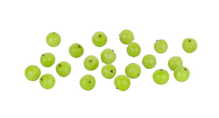 Indian gooseberry isolated on transparent png - obrazy, fototapety, plakaty