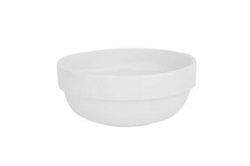 white bowl ceramic on transparent png