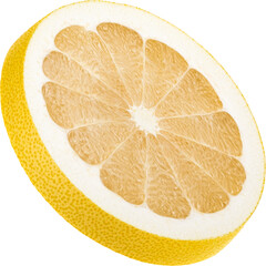 Slice of pomelo isolated