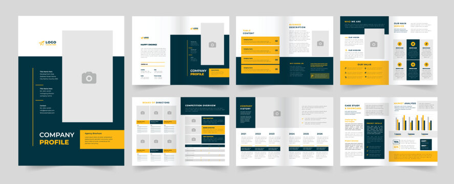 Company profile Layout profile Company template A4 Company Profile 