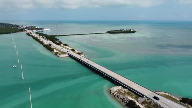 The beautiful Florida Keys from above - aerial view