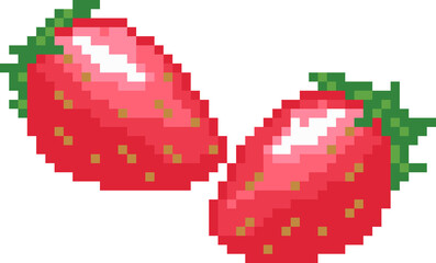 Strawberry Pixel Art