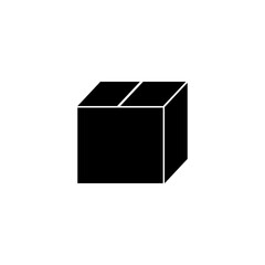 Cargo box icon illustration.