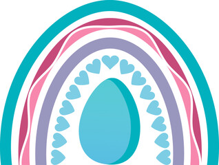 Rainbow Easter Clipart