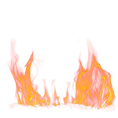 Easy to use flame overlay, transparent png