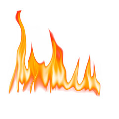 Easy to use flame overlay, transparent png