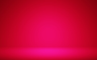 valentine background.Empty red room abstract background for the display of your product.3D revalentine background.Empty red room abstract background for the display of your product.3D rendering.
