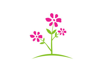 Abstract elegant flower logo icon vector design. Universal creative premium symbol. in black background
