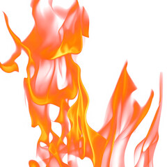 Easy to use flame overlay, transparent png