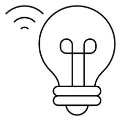 Idea Isolated Silhouette Solid Line Icon with idea, bulb, lamp, light-bulb Infographic Simple Vector Illustration