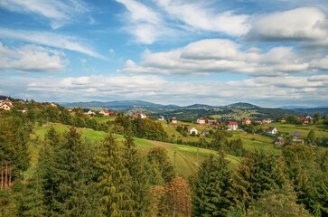 landscape in mountains