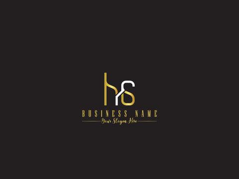 Initial HA Luxury Logo, Typography Ha Logo Letter Design Anniversary