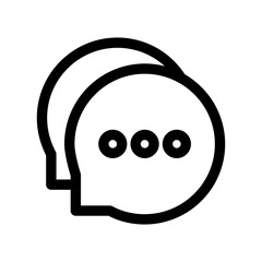 Chat-Bubble Isolated Silhouette Solid Line Icon with chat-bubble, bubble, chat, comment, message, speech Infographic Simple Vector Illustration