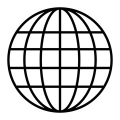 Globe Isolated Silhouette Solid Line Icon with globe, communication, global, internet, world Infographic Simple Vector Illustration