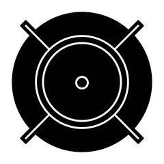 Locker Isolated Silhouette Solid Line Icon with locker, money, safe, security Infographic Simple Vector Illustration