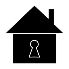 Save-Home Isolated Silhouette Solid Line Icon with save-home, home, house, save, secure Infographic Simple Vector Illustration