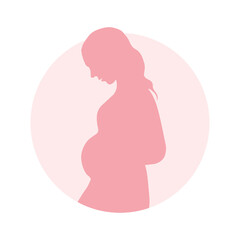 pregnant woman silhouette