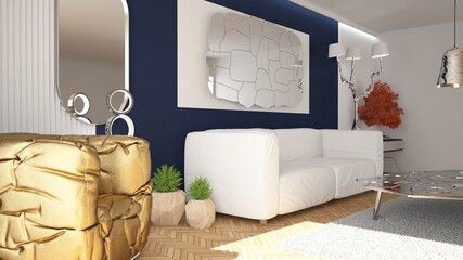 Living Room 3D Design 