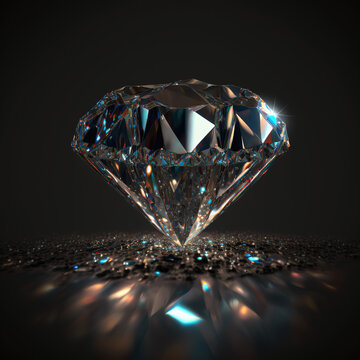 diamond, brilliant macro. Generative AI