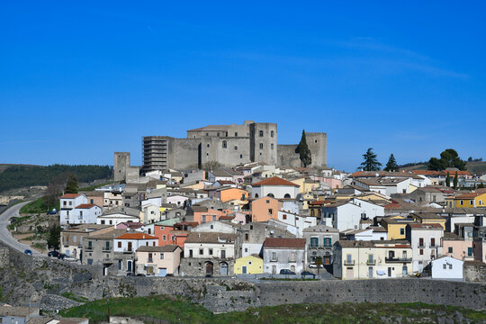 Panoramic view of Melfi, a village in the province of Potenza in Italy.