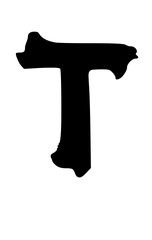 Deformed Letter Type Font T