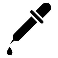 eyedropper laboratory chemistry icon illustration