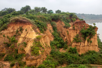 Naklejka premium So called grand canyon of Bengal in Gangani of Garhbeta in Medinipur . Red soil plateau area.