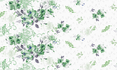 Fototapeta premium Digital And Textile Design Pattern