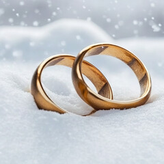 Obraz na płótnie Canvas Ring in snow
