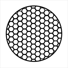 Classic Golf ball element simple line style