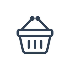 Shopping Basket Cart Icon Vector Template