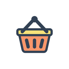 Shopping Basket Cart Icon Vector Template