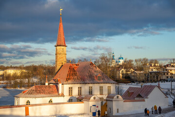 At the Priory Palace on a December morning. Gatchina, Leningrad region