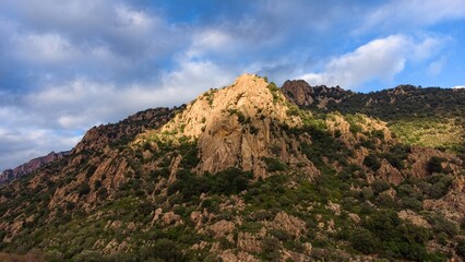 Fototapeta na wymiar sardinia mountains and rocks for climbing