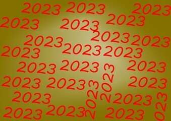 abstract background of numbers 2023