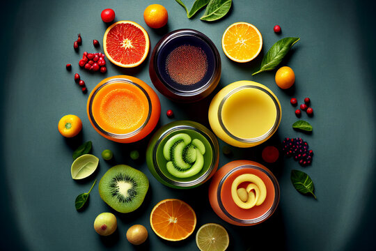 Delicious, healthy, and Nutritious Healthy Juices for the kitchen table,
