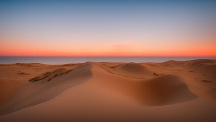Obraz na płótnie Canvas Beautiful see landscape panorama, dune close to Baltic See.