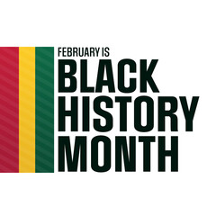 February is Black History Month. Vector illustration. Holiday poster.