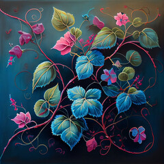 Flower vines ai art 