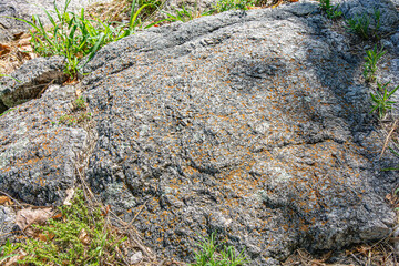 stone texture of rock formations close up