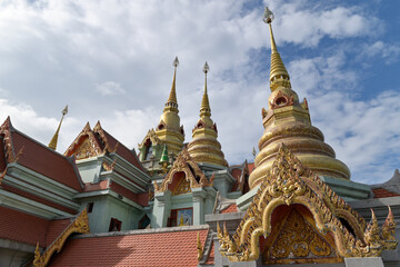 Landscape of Wat Tang Sai temple at Prachuab Khiri Khan province in Thailand. this is the public domain