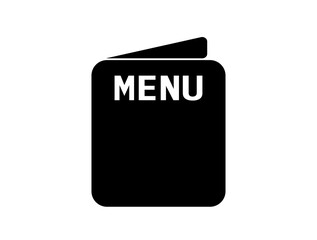 Menu icon. Food menu vector, restaurant concept isolated on white background