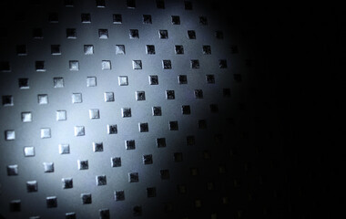 Square Embossed Elements On Matt Glass Surface With Backlight Background