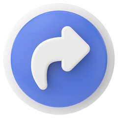 Share icon. Share button. 3D illustration.