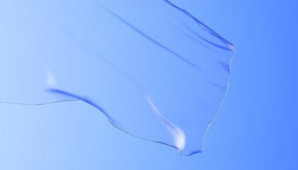 3d render modern cloth background. Cloth background with transparency.