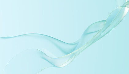 3d render modern cloth background. Cloth background with transparency.