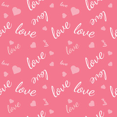 Valentine's seamless pattern vector doodle background digital paper illustration for web and print